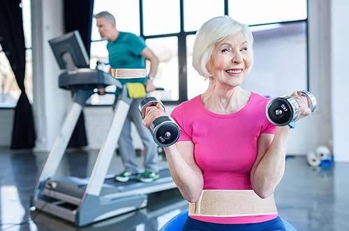 Miniatura 9 de Vendaje elástico de compresión para soporte de cadera y cintura, soporte ortopédico ajustable de cintura para dolor de espalda baja, estabilidad