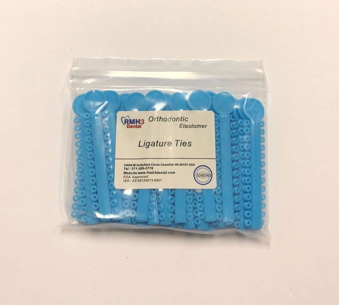 Dental Orthodontic Ligature Elastic Ties 1040pcs/pack Multi