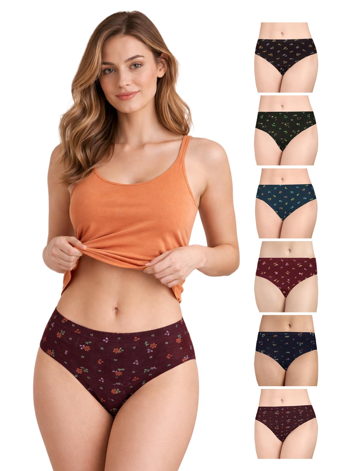 Women's Cotton Classic Solid Hipster Panties