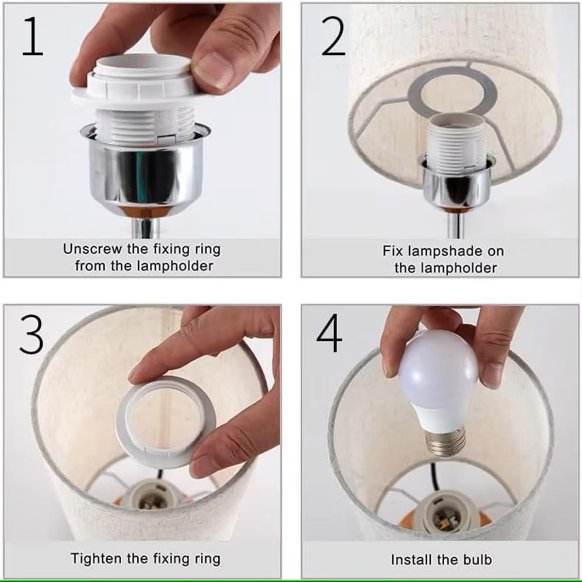 Kwadratowa Lampa Stołowa LED, Nowoczesna ściemnialna Lampka Nocna Z Abażurem Lnianym, Z Gniazdem USB/typu C, Podstawa E26/E27, 3 Tryby światła, Do Sypialni Stolika Nocnego I Gabinetu(Wood)