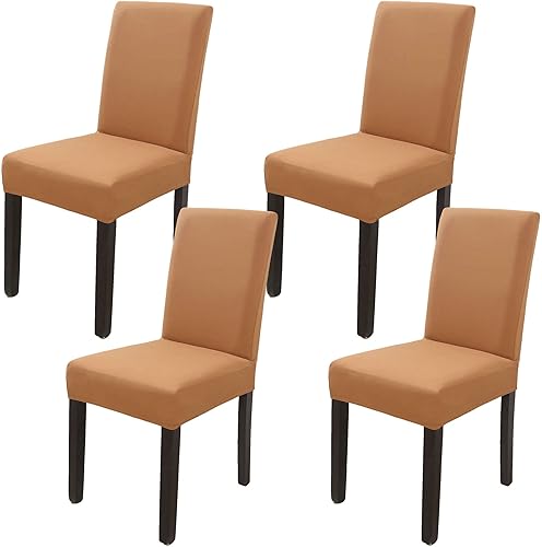 BOIUOITI Stretch Dining Chair Covers Modern Dining Chair Slipcover Removable Washable Spandex Kitchen Chair Protector for Hotel Home Décor