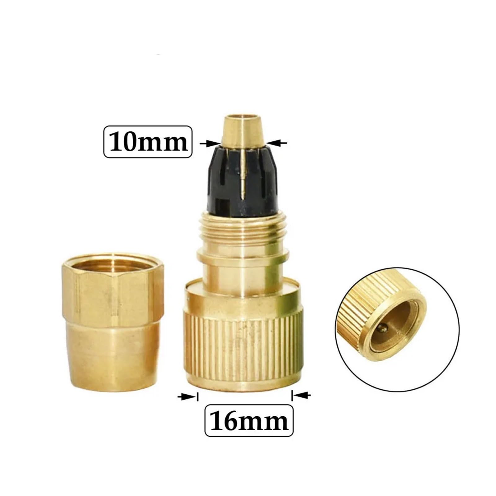 Brass 1/2 3/4 1" Male Female Thread Hose Quick Connector Tap Car Wash Water Garden Irrigation Copper Fitting(I)