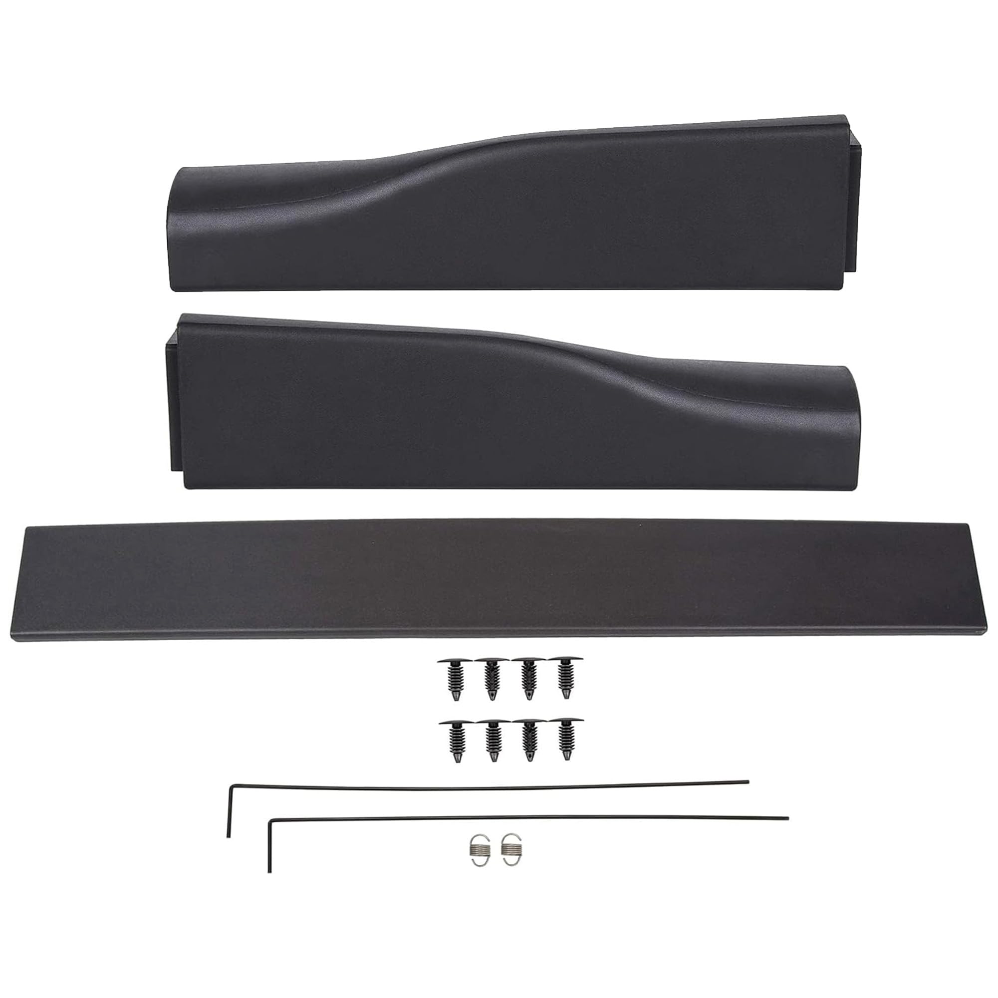 Photo 1 of ECOTRIC Flexible Step Tailgate Trim Molding Cap Compatible with 2010-2016 Ford Super Duty F250 F350 F450 F550 Replacement for FO1904119 FO1904118 3Pcs Side & Center 3pcs