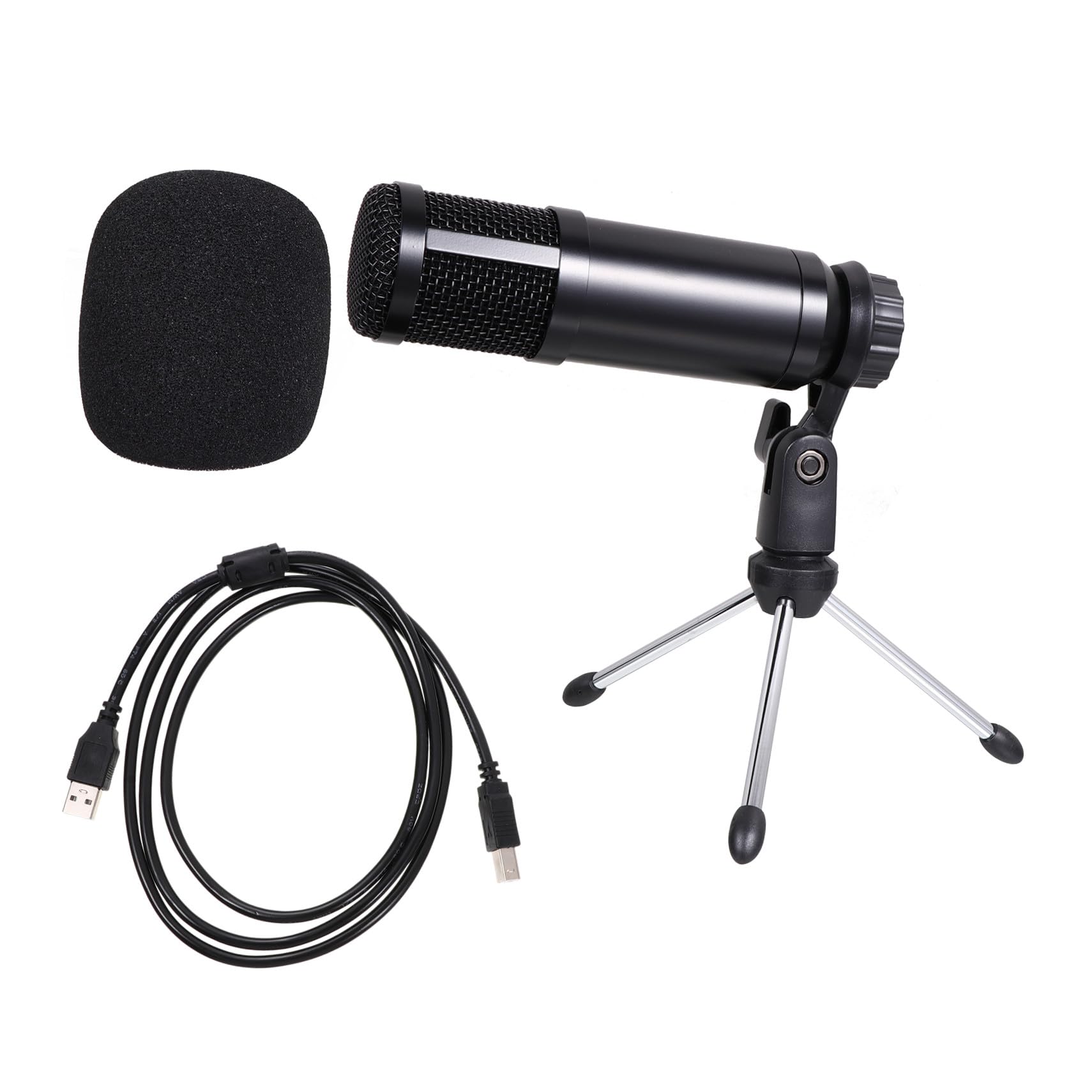 Toddmomy 1Satz USB Kondensatormikrofon für PC und Laptop mit Stativ Mehrzweckmikrofon für Live Übertragungen Podcasts und Gesang Installieren mit Erweitertem Frequenzgang