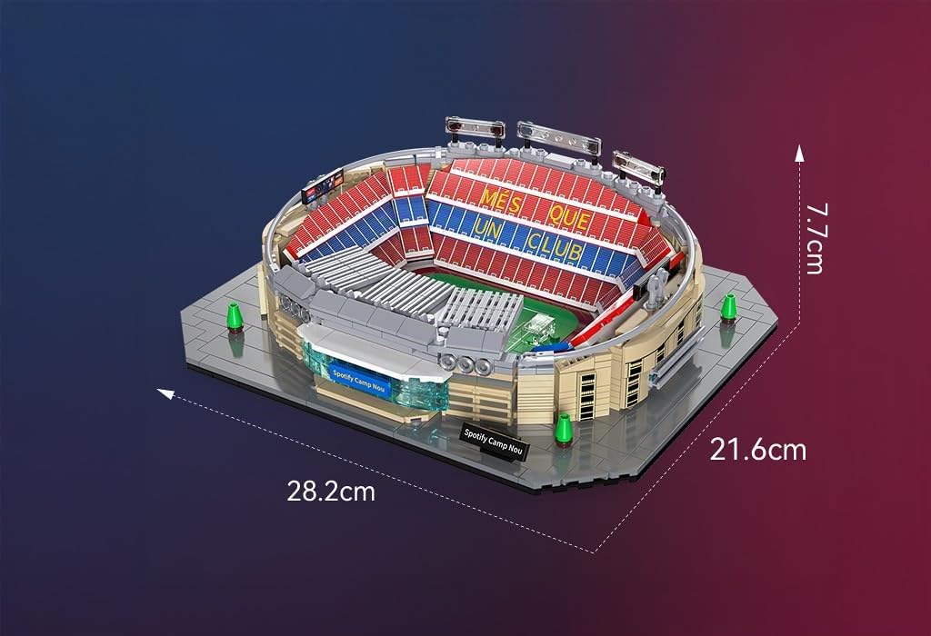 CADA Stadion F.C. Barcelona Camp NOU – 723 Teile – Nachbildung im Stadionmaßstab – (DeQuBe 927DE66023)