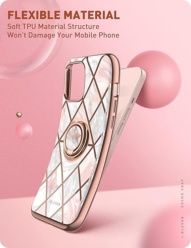 Miniatura 8 de i-Blason Cosmo - Funda a presión para iPhone 13 (6.1 pulgadas) delgada funda protectora a prueba de golpes con soporte de anillo integrado para