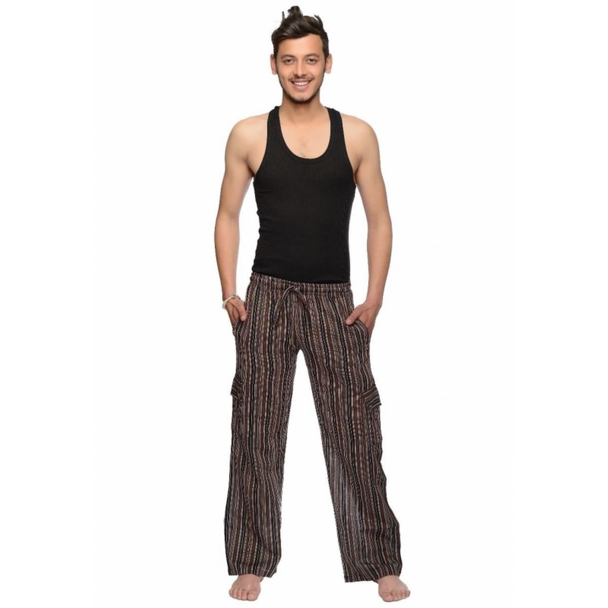 Kolorowy zestaw spodnie i kimono we wzory boho hippie etno MANDALA - Agrafka | Sport Sklep