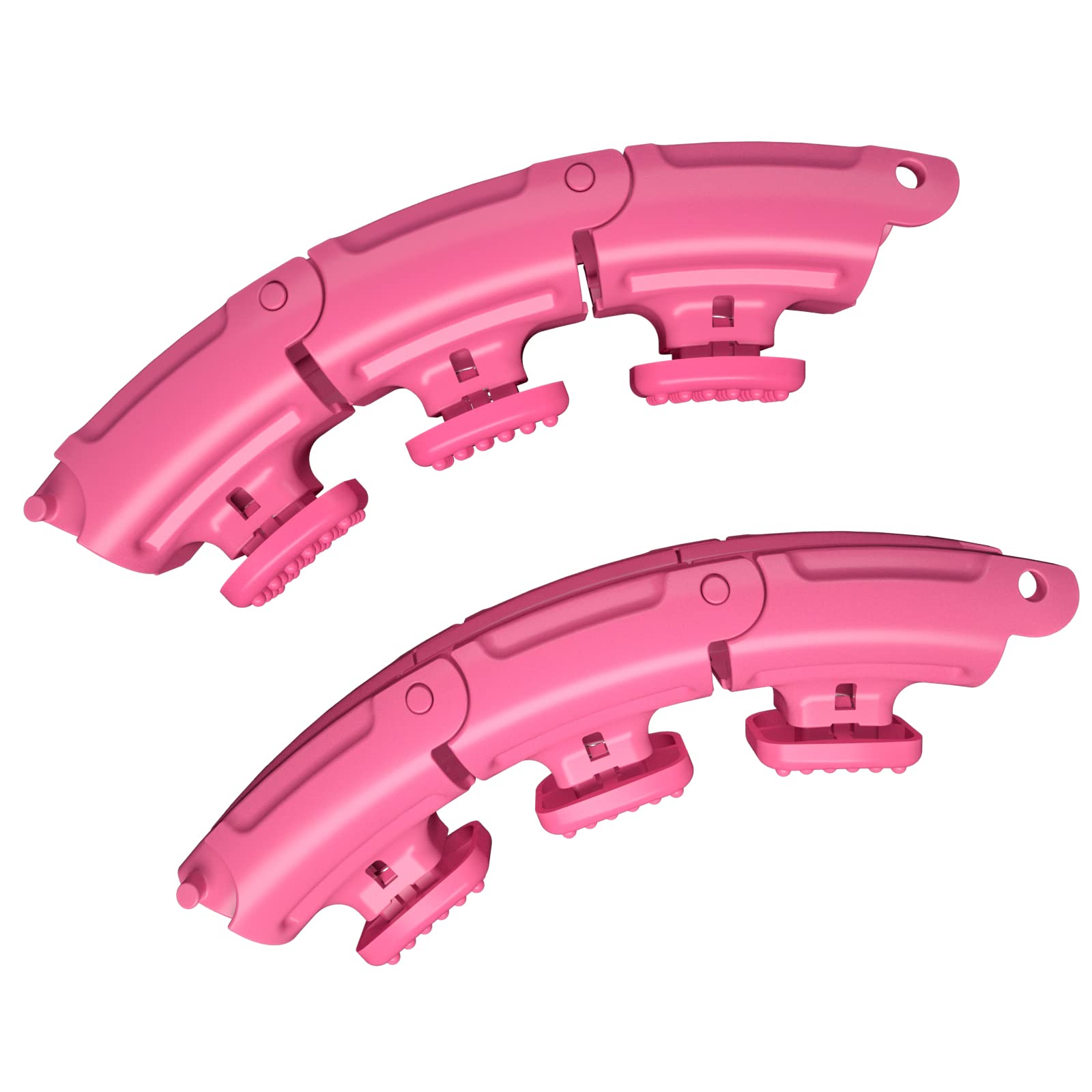 KABCON U1 Infinity Weighted Hula Exercise Hoop Extra Links 6 Knots, Pink U1 Extra 6 Links