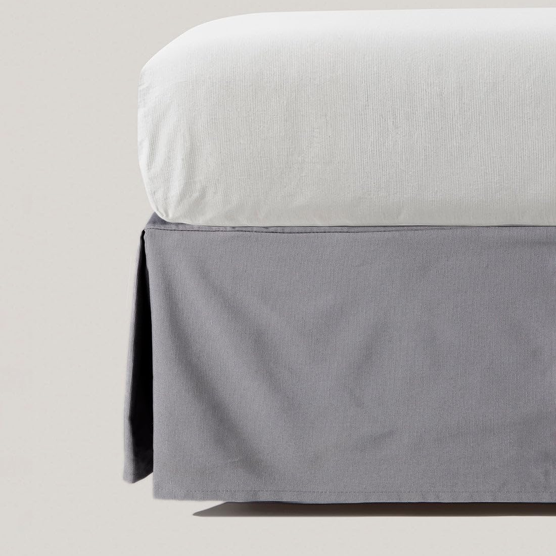 10XDIEZ Cache-sommier (Gris - Lit 160cm)