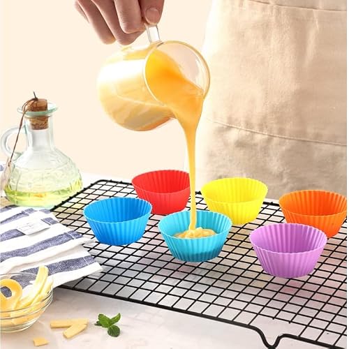 Wsmelon Silicone Lunch Box Dividers For Kids, 24 Pcs Bento Box Dividers With 10 Animal Food Picks,Silicone Bento Box Inserts,Silicone Cupcake Baking Cups,Muffin Pan Liners, Reusable And Bpa Free #TOP7