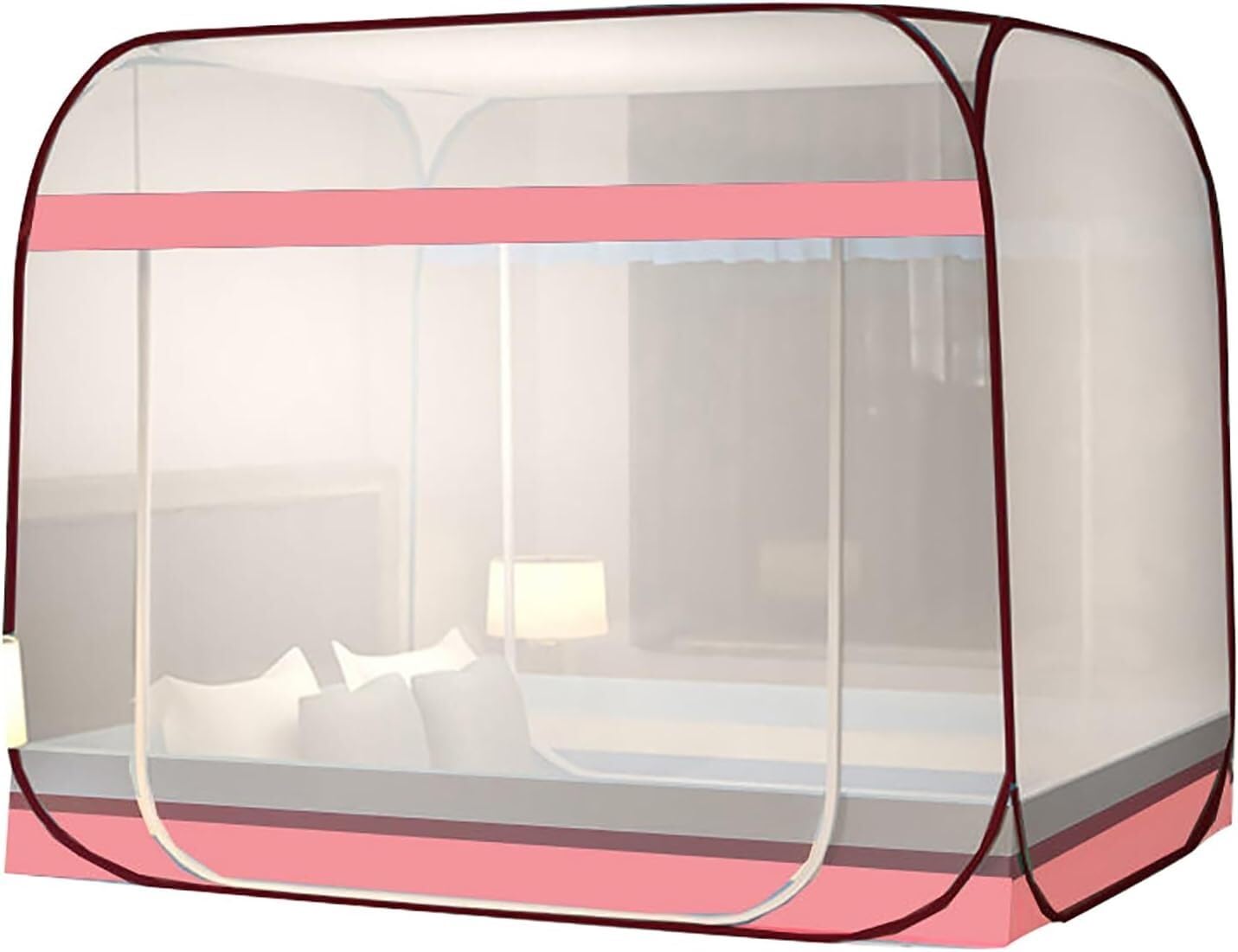 Moskitiera, przenośna składana konstrukcja z dnem, do sypialni, podwórka, na zewnątrz, kemping, wędkowanie, piesze wycieczki (1,5 x 2,0 m)