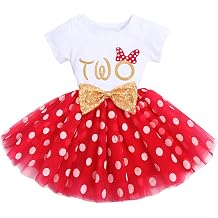 Baby Girls Newborn Its My 1st/2nd Birthday Cake Smash Shinny Printed Sequin Bow Tutu Princess Dress
