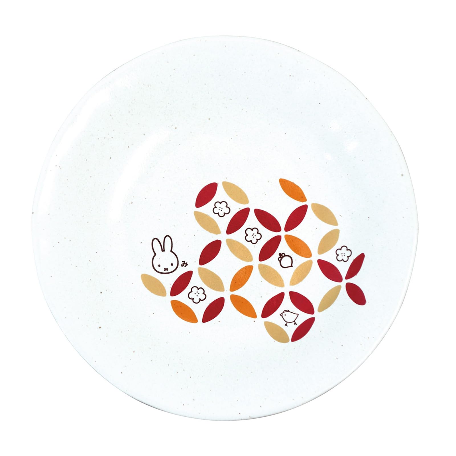 Miffy Pasta Curry Plate 8.5in Porcelain Cloisonne Pattern Made in Japan