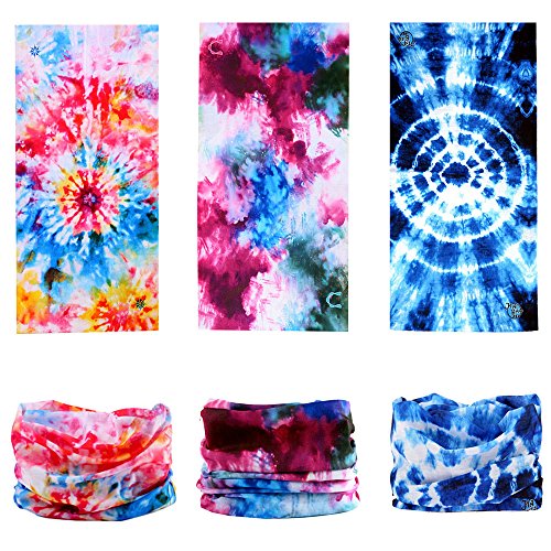 12PCS/9PCS/6PCS Headband Bandana - Face Shield Headwrap Scarf Neck Gaiter Hair Band2