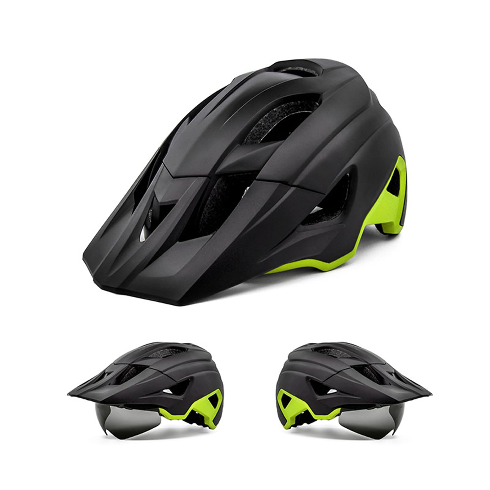 Bicicletta staccabile con luce LED caricata tramite USB, leggera per giri notturni, casco da ciclismo ricaricabile tramite USB