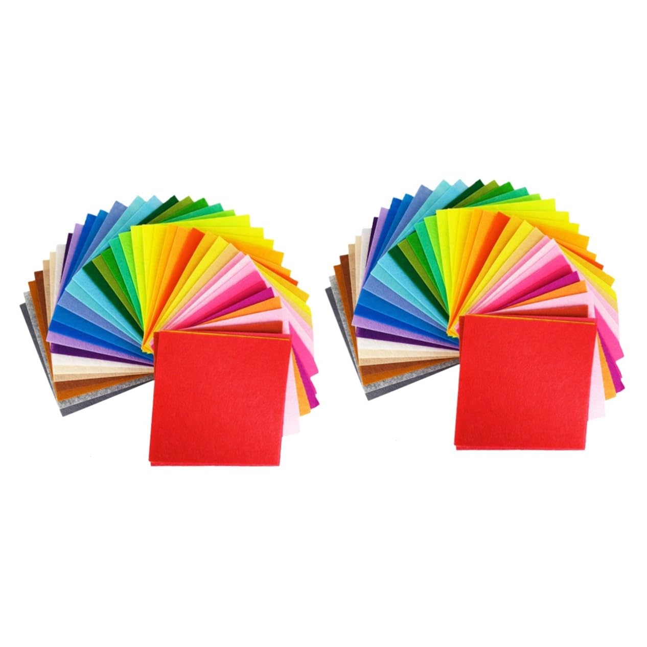 Tofficu 2 Sätze Filzstoff Selber Machen Felt Board DIY Filzstoff Handgemachte Bastelmaterialien Bastel-Patchwork Polsterstoff Stickerei-Stoff Filzmaterial DIY -versorgung 40 Stück * 2