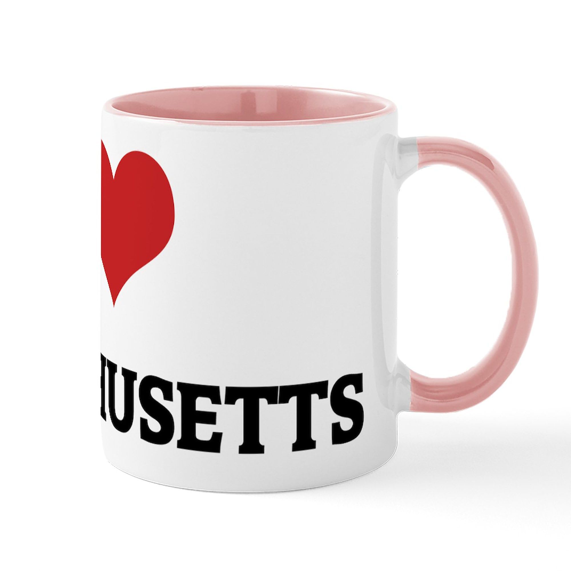 CafePress I Love Massachusetts Mug 11 oz (325 ml) Ceramic Coffee Mug