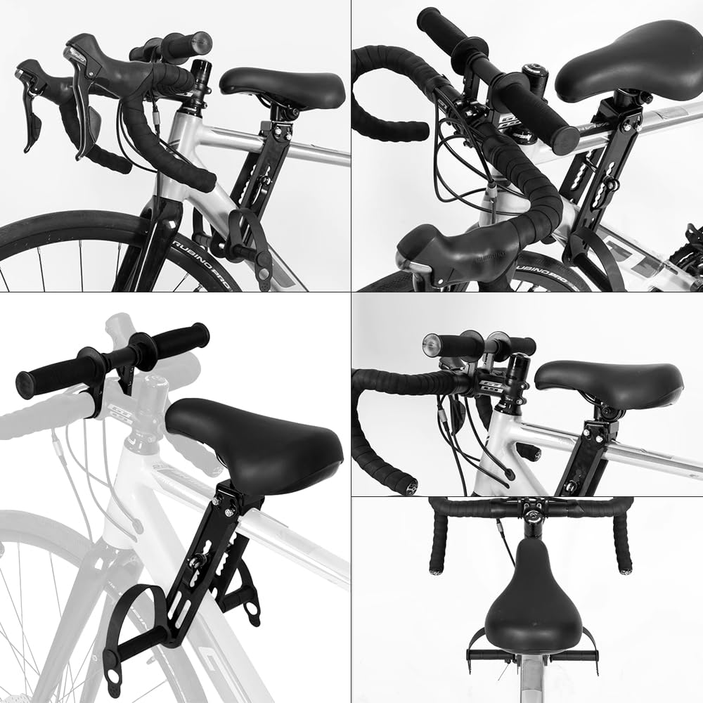 Siège Velo Enfant Avant, Siège de Vélo Monté à l'avant pour Enfants 2-6 Ans, Portable et Amovible