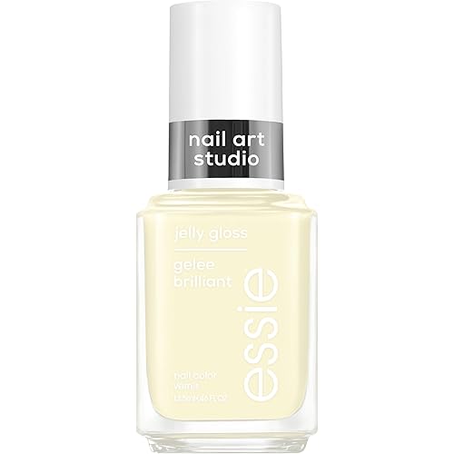 essie Nail Art Studio Jelly Gloss Nail Polish, Vegan, Sheer Yellow Nail Polish, Buttercup Jelly, 0.46 Fl Oz