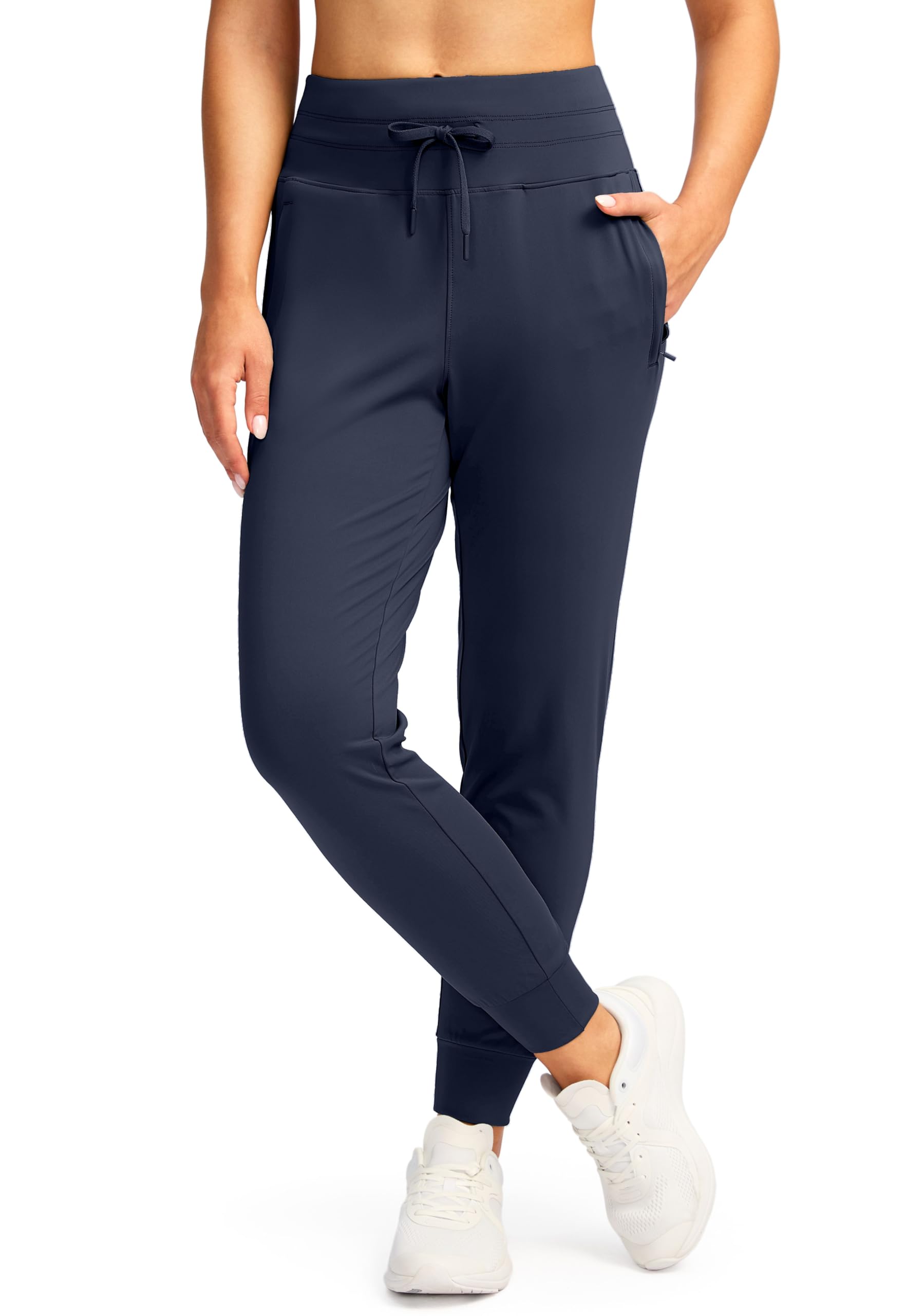 Women's Joggers Pants with Zip Pockets Athletic Sweatpants