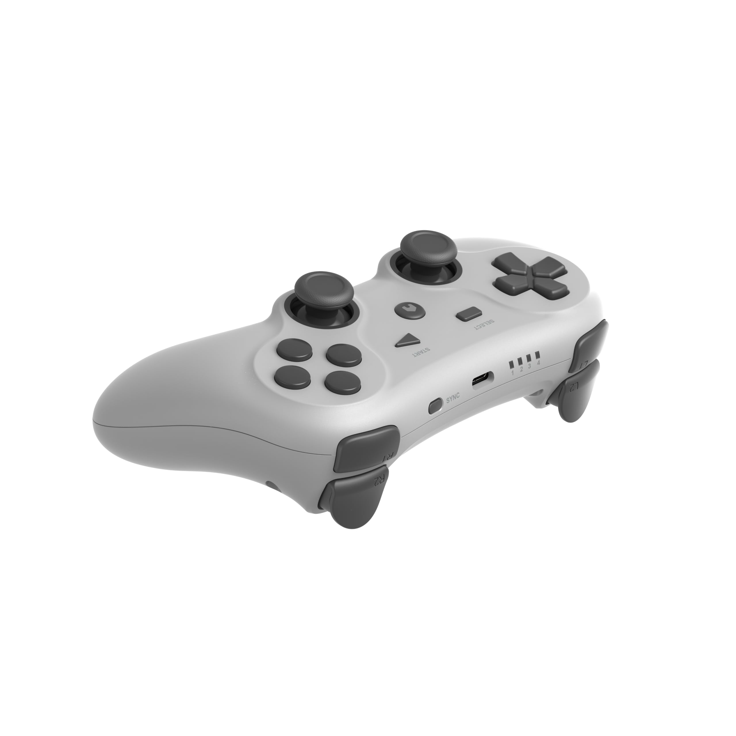 Retro Fighters Defender Pro Wireless Controller for PS1, PS2, PS3, Switch, & PC | 2.4GHz & Bluetooth (Classic Gray)