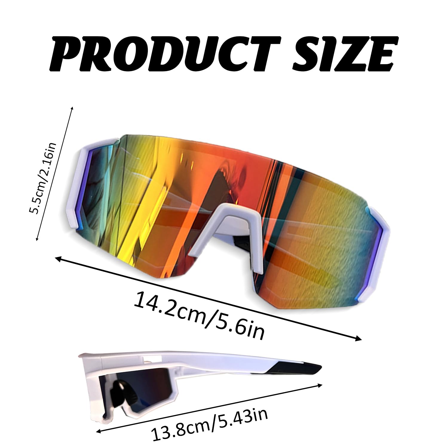 Lunette de Cyclisme Polarisées Lunettes de Soleil Polarisées Homme et Femme Protection UV400 Anti-Vent Lunette de Soleil pour Outdoor pour Activités de Plein Air Comme le Cyclisme