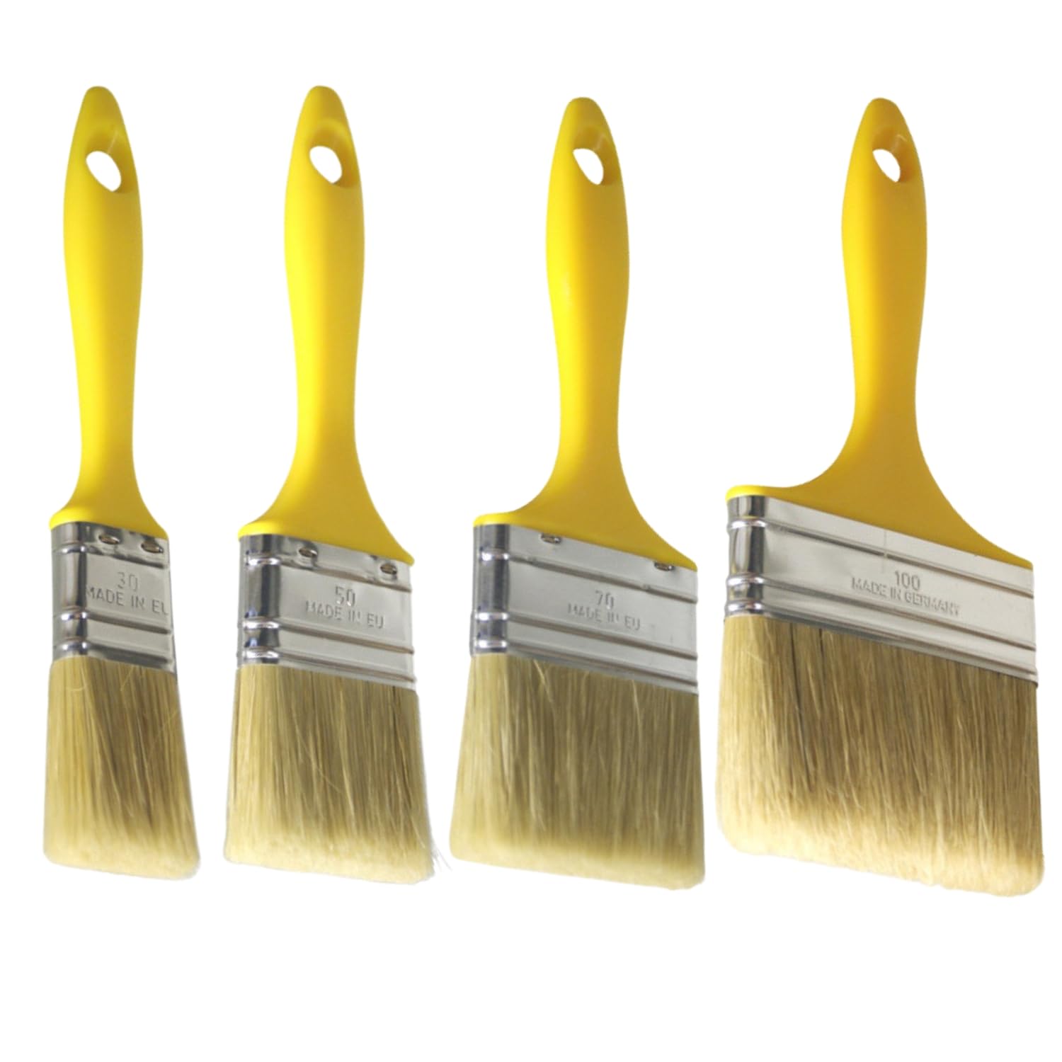DD Composite Laminierpinsel Sets Flachpinsel Kunststoffstiel verzinkte Zwinge