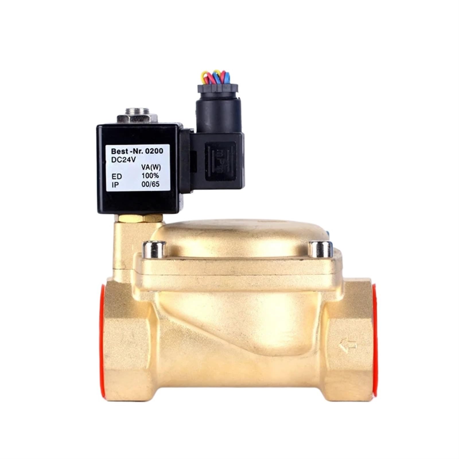 2 Way Normally Closed 2inch Electric Solenoid Valve Brass DN50 12v 24v 110v(BSP-230VAC,0 927700-NBR)