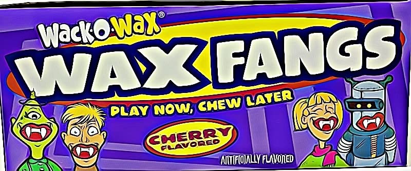 Miniatura 2 de Wack-O-Wax - Juego de caramelos de cera, colmillos de cera o bigotes de cera, envueltos indiv, juego de 6 (colmillos de cera)