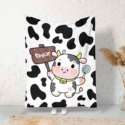 Miniatura 7 de Artsadd Manta de bebé personalizada para niños y niñas con nombre, manta personalizada con nombre de bebé con patrón de unicornio, manta de