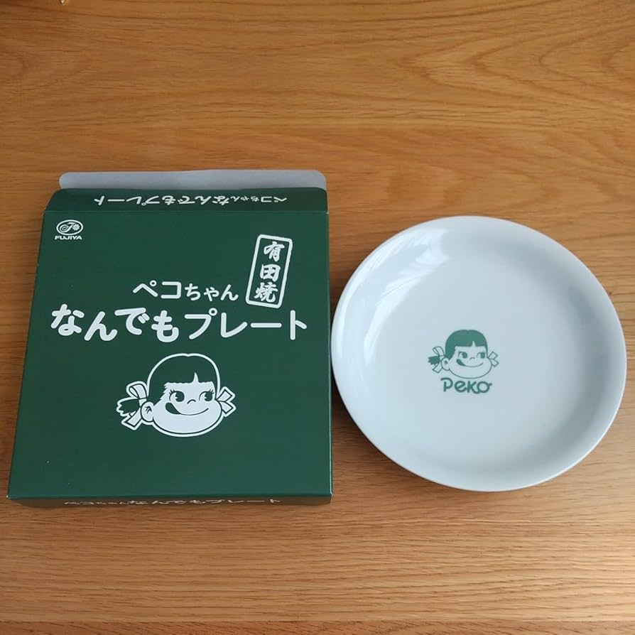 Amazon.co.jp: ペコちゃん 何でもプレート お皿 有田焼 日本製 不二家