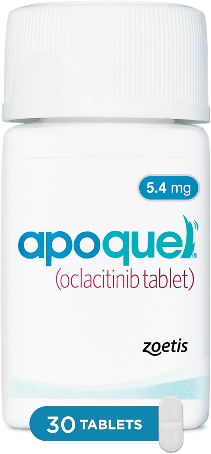 Apoquel (oclacitinib Tablet) for Dogs, 5.4 mg, 30 Tablets