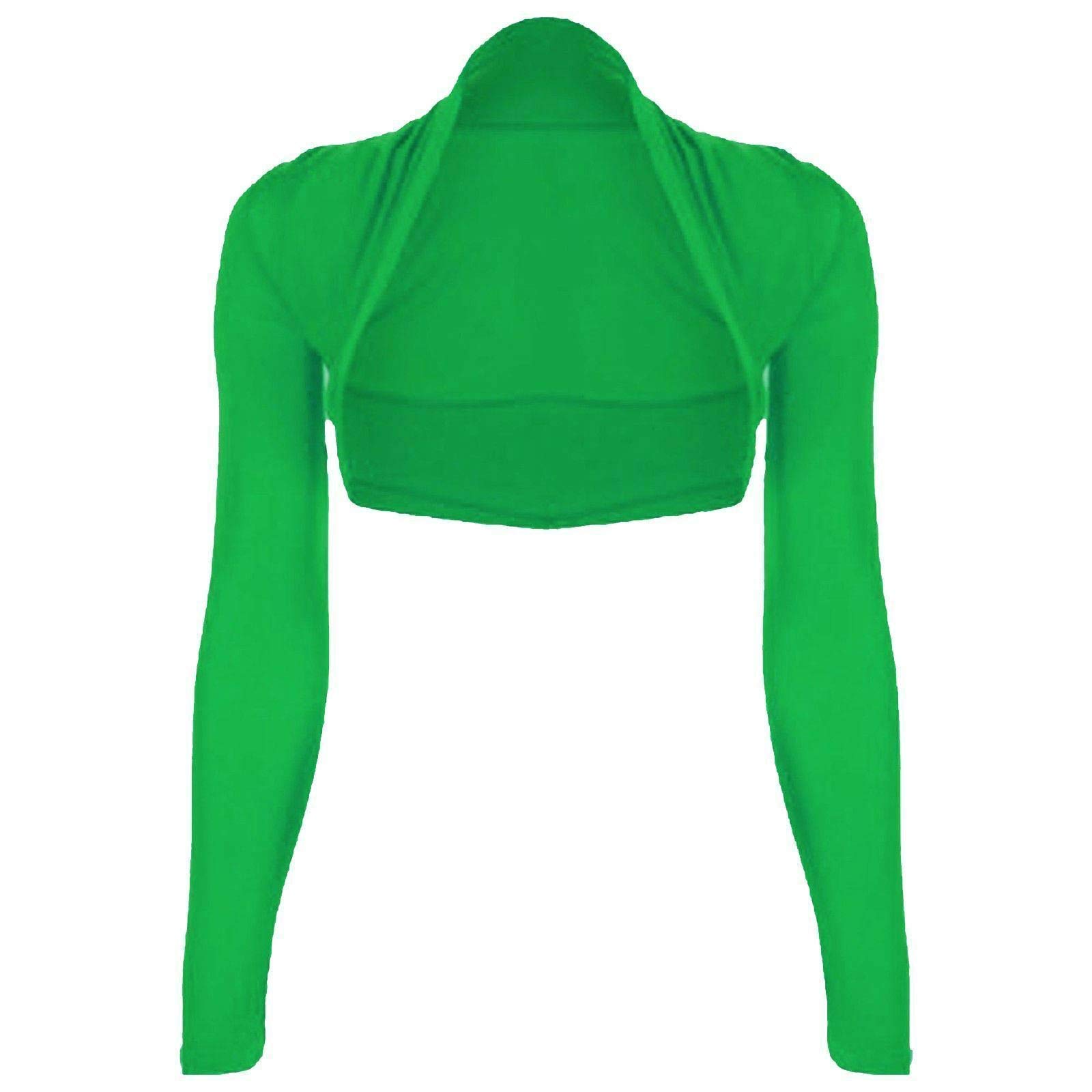 Wearall Women's Jade Long Sleeve Shrug Bolero Cardigan Top 16-18