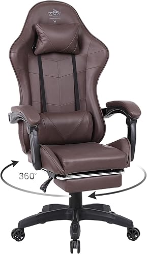 Silla de oficina con respaldo alto, silla de oficina para videojuegos, silla de escritorio para carreras, silla giratoria ejecutiva ergonómica de