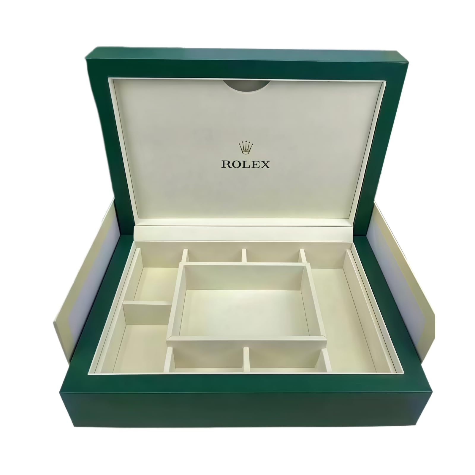 Zielone Pudełko Zegarek Przechowywanie Etui Witryna Organizer Premium Aksamit Wnętrze Ochronny Uchwyt dla Rolex