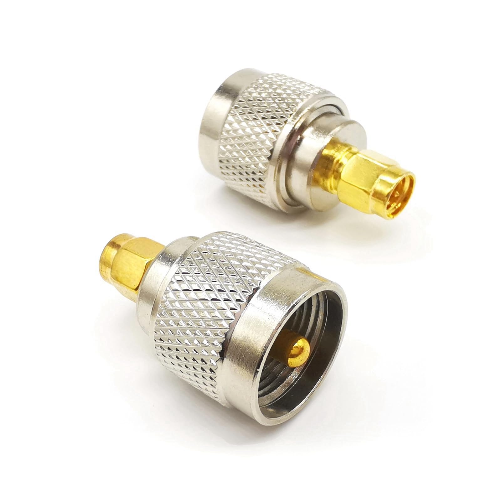 2 x adaptery koncentryczne SMA do PL259 UHF, złącza anteny radiowej SO239 na SMA CB, PL259 męski na SMA męski adapter koncentryczny do anteny radiowej szynki, anteny FPV