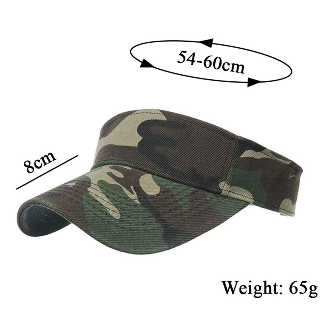 QICHEN Visoren für Herren Camo Outdoor Sports Visor Cap Sonnenblende mit Klettvers