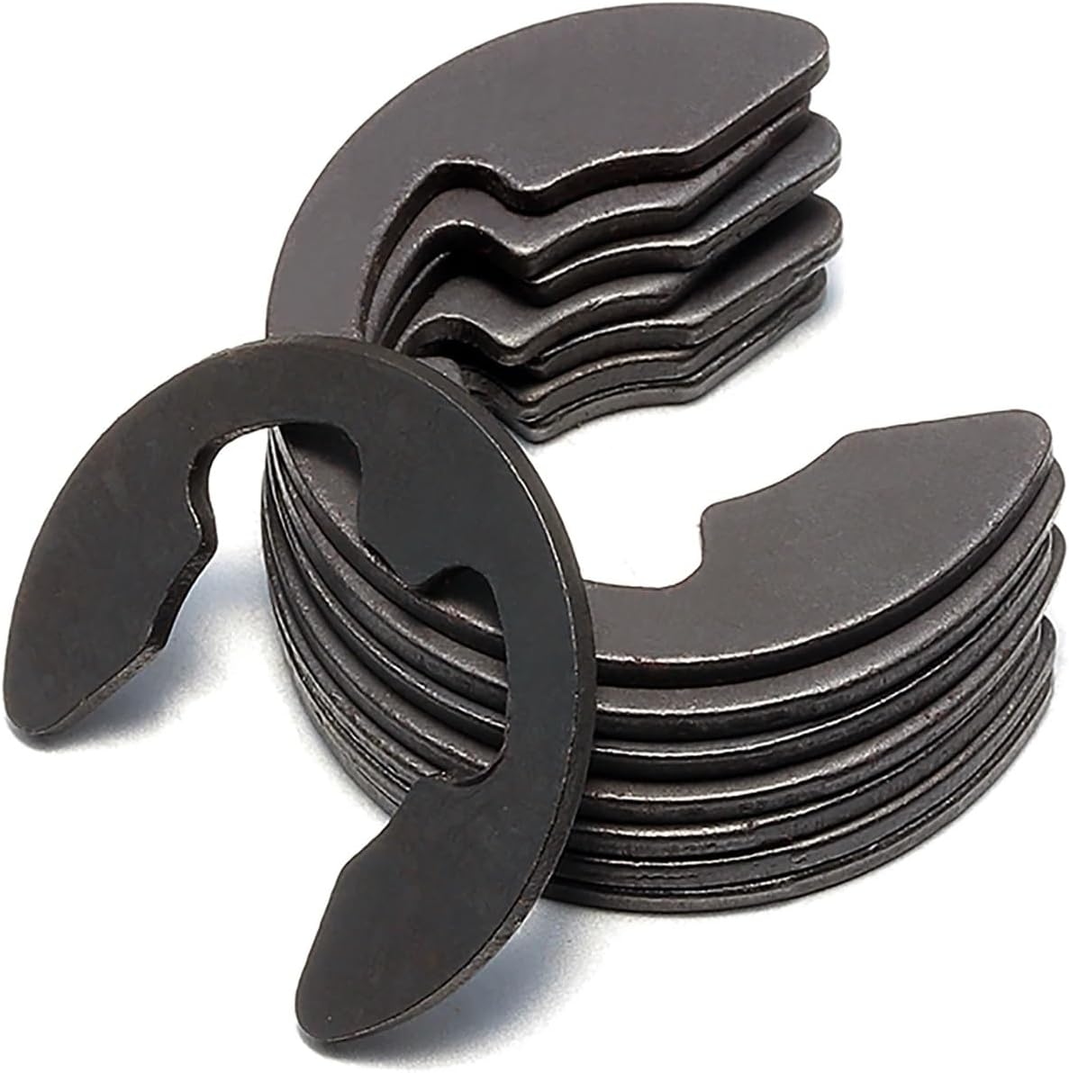 CREAP 1.2mm 1.5mm 2mm 2.5mm 3mm 3.5mm 4mm 4.5mm 5mm 24mm DIN6799 65Mn Spring Steel External E-Clips Retaining Washers C-Clip(M1.5 (100PCS))