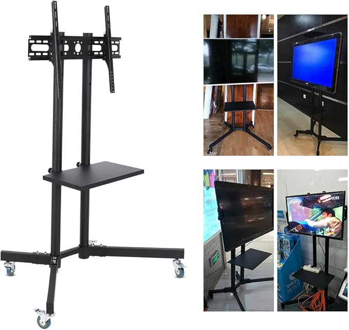 Soporte para TV móvil con base, para 32-65", ajustable en altura 50-59 pulgadas miniatura 8