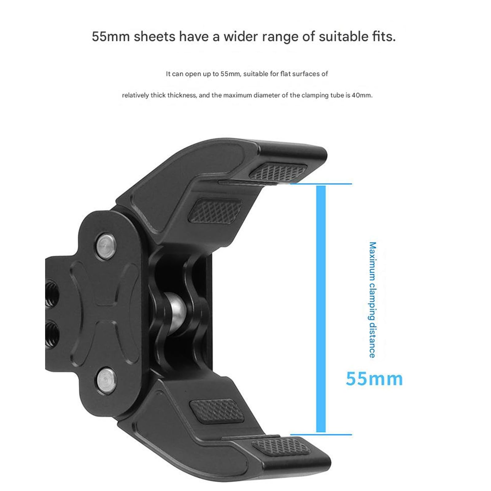 Super zacisk krabowy z otworem gwintowanym 1/10.2 cm 3/20.3 cm ramię do montażu na zimnej stopce do stojaka na monitor LED zacisk światła wideo uchwyt kamery