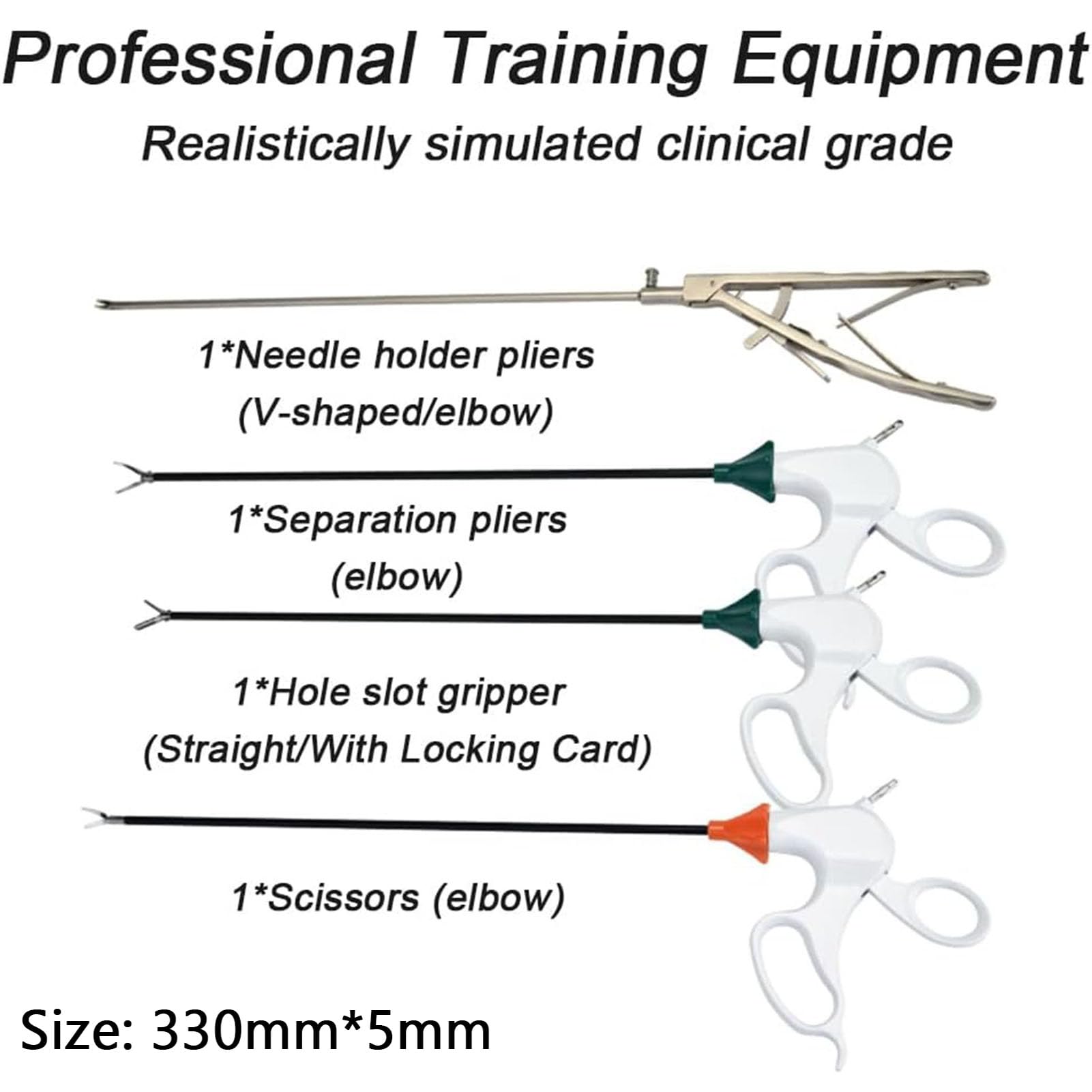 Kit Boîte D'entraînement Simulateur Laparoscopique Portable, Kit Formation en Chirurgie Laparoscopique Simulée pour Outils Pédagogiques avec Instruments Et Accessoires, Modèle D'étude