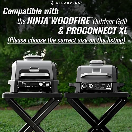 Miniatura 2 de Accesorios para parrilla de exterior Ninja Woodfire OG701 OG751, alfombrillas reutilizables no desechables antiadherentes para freidora de aire