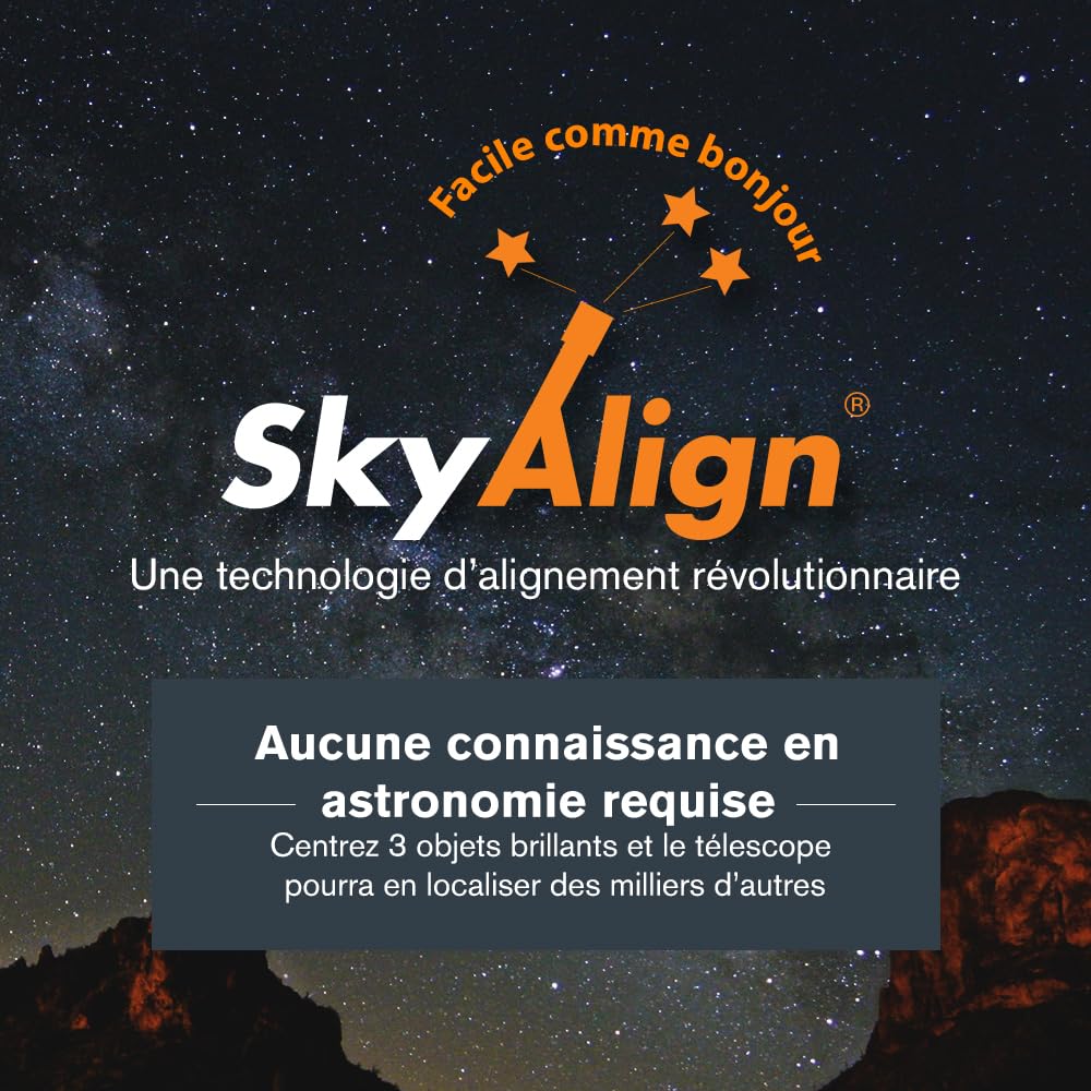 Celestron 11069 NexStar 8SE Télescope informatisé Schmidt-Cassegrain avec Monture entièrement automatisée, Technologie SkyAlign et Traitement XLT, Noir/Orange