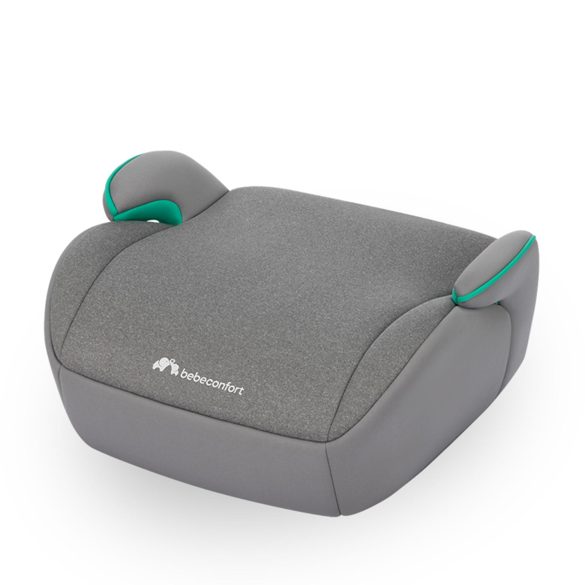 Bebeconfort Manga i-Safe Rialzo Auto, Alzatina auto per bambini 6-12 anni, 128-150 cm, Seggiolino auto leggero e compatto, Seduta imbottita, Colorato di Nero, Colorato di Grigio