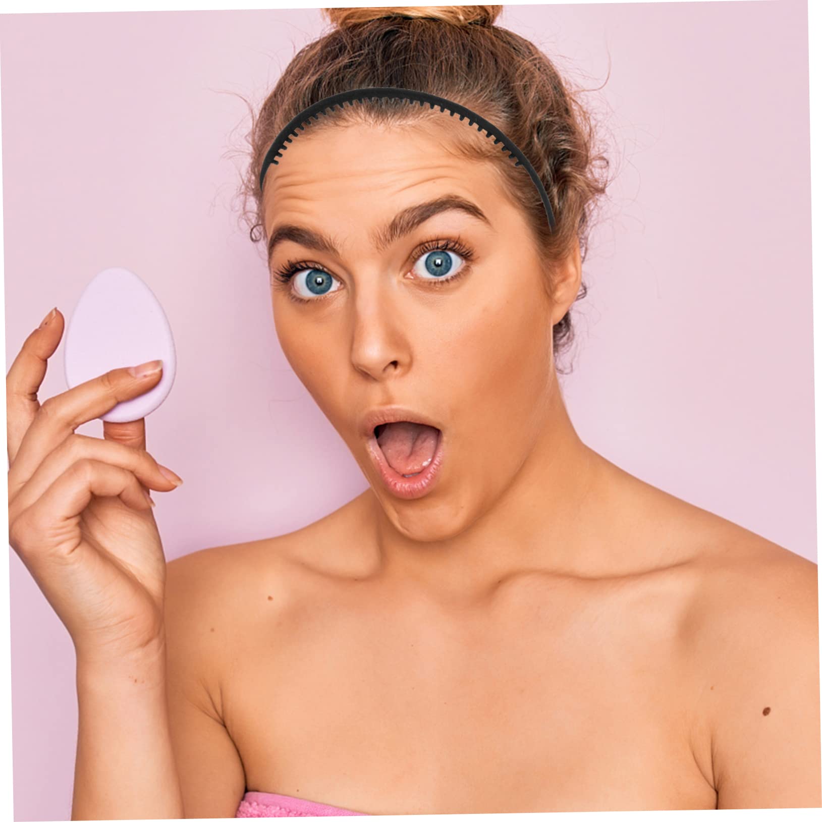 MAGICLULU 2 Set Di Fasce Per Uniche in Tessuto Con Pettine A Denti Non Per Ragazze Cerchietti Per Per Signora 18 Pezzi * 2