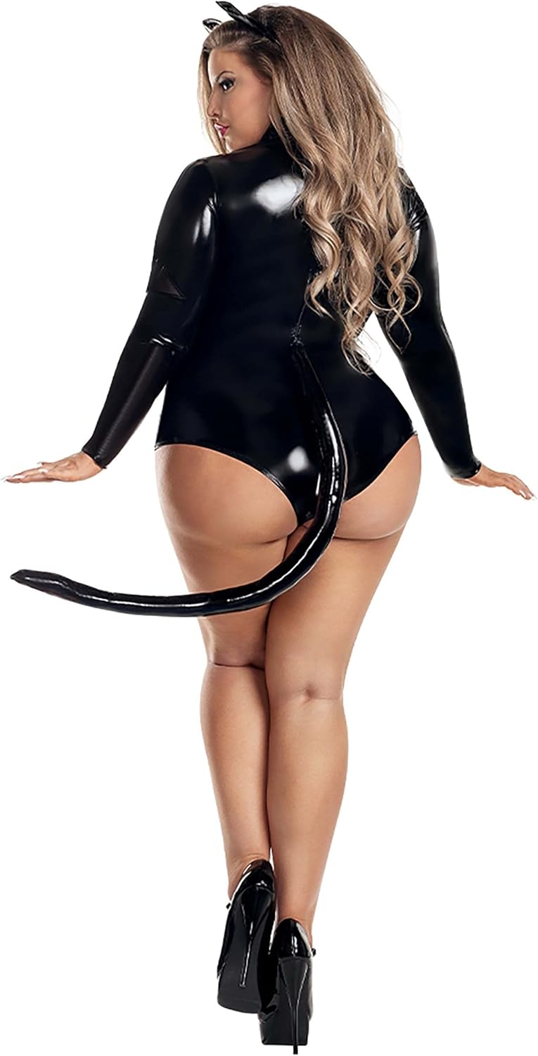Party King Womens Party King Women's Plus Size Cat Scratch Fever Costume