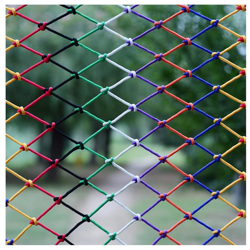 NMDCDH Sicherheitsnetz Balkonschutz Farbe Dekoratives Netz ， Kindersicherheitsnetz Schutznetz Balkontreppe Anti-Fall-Netz Deckennetz Hängendes Netz Nylonnetz Schutzseil Netzdekornetz (Grö