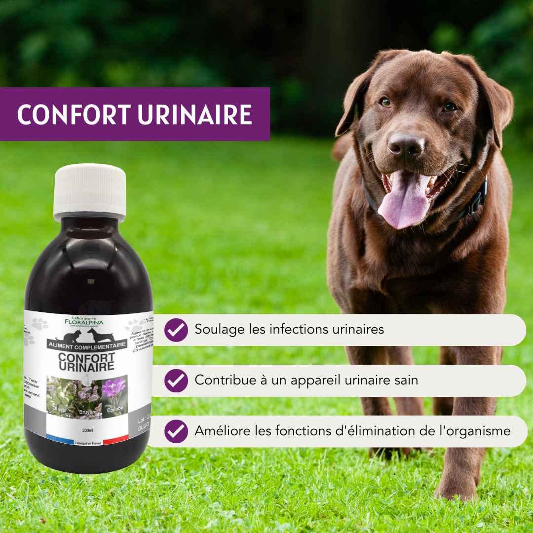 Laboratoire Floralpina Floralpina Confort urinaire 200ml - soulager et prévenir Les inflammations et infections urinaires pour Chien et Chat