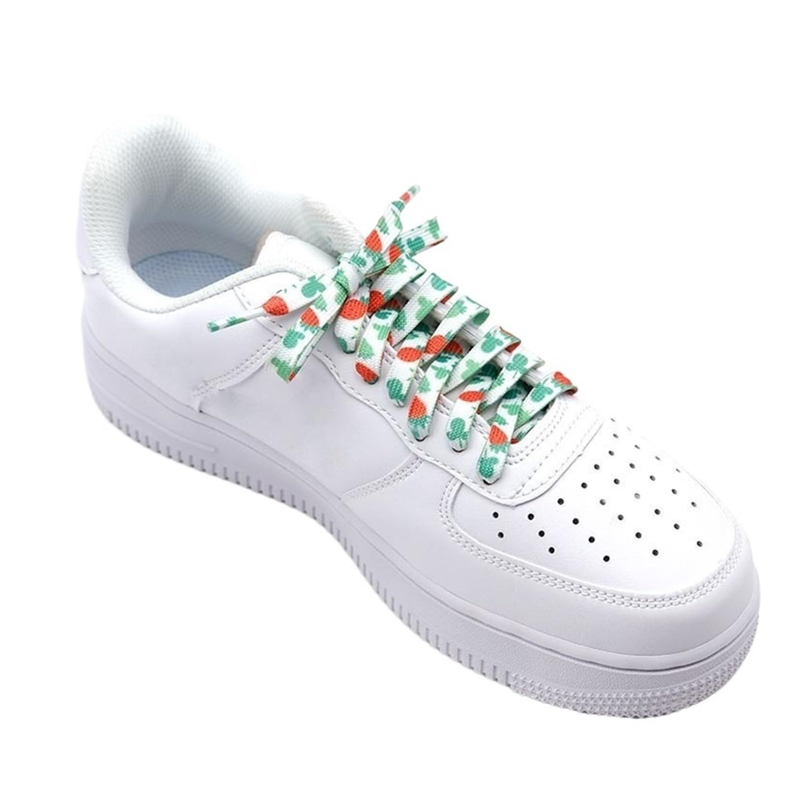 Cordones para Botas de Trabajo Ancho Diseños De Cordones De Zapatos Frutas De Dibujos Animados Cordones Cm Zapatos Planos Zapatos De Tabla Gorra Alta De Encaje(120cm,Watermelon)