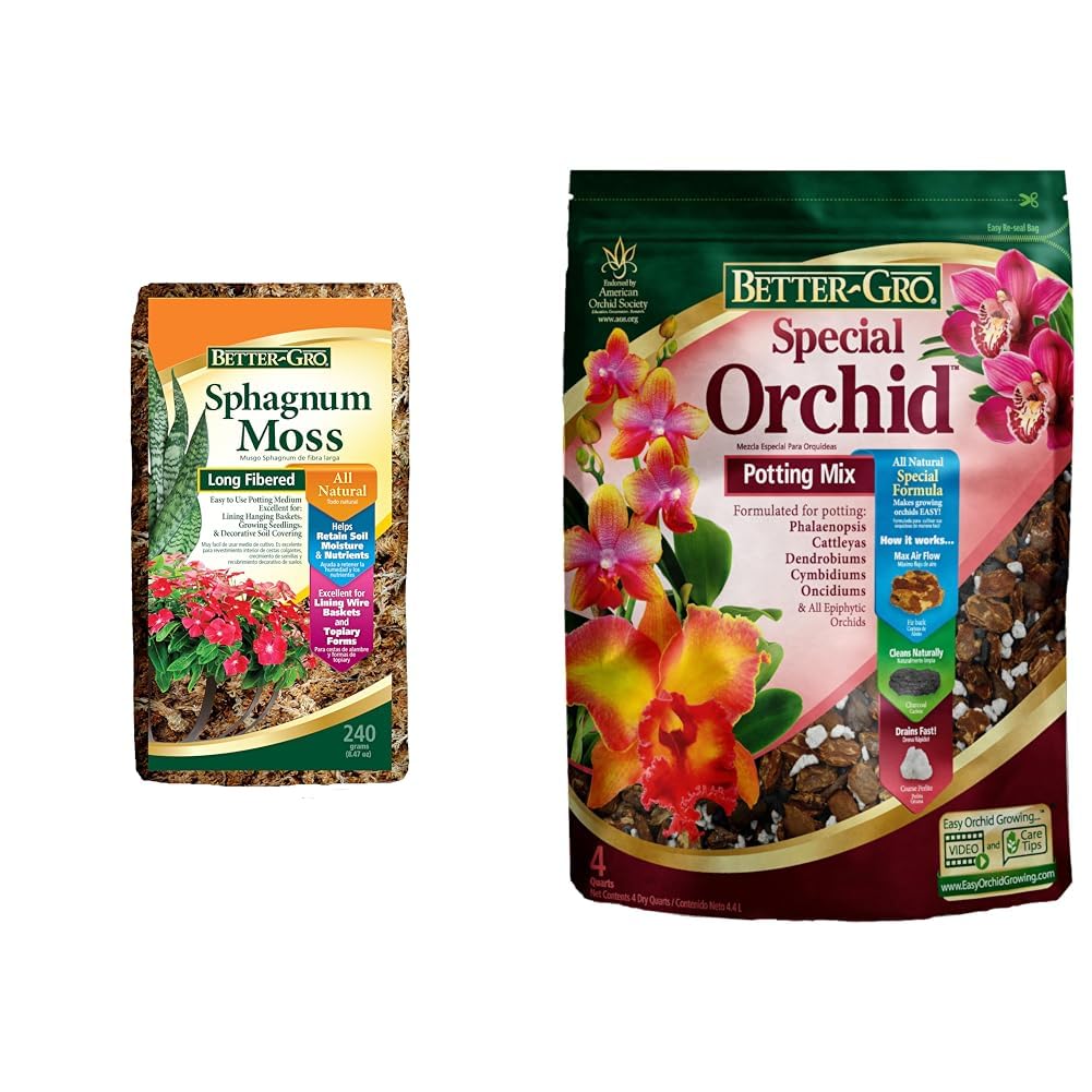 Amazon.com : Better-GRO Sphagnum Moss - 100% Natural, Long-Fiber